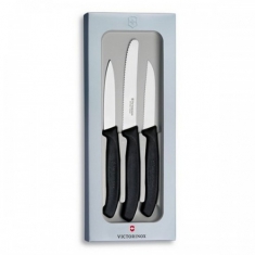 Кухонный набор Victorinox Swiss Classic 6.7113.3G ,3 ножа с чорной ручкой