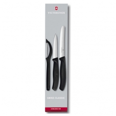 Кухонный набор Victorinox  Swiss Classic Paring Set 6.7113.31,3 ножа с чорной ручкой