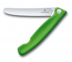 Кухонный нож Victorinox Swiss Classic Foldable Paring Knife складной, зеленый, 11 см (6.7836.F4B)