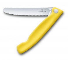 Кухонный нож Victorinox Swiss Classic Foldable Paring Knife складной, желтый, 11 см (6.7836.F8B)