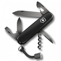 Швейцарский нож Victorinox Spartan Onyx Black 91мм, 12 функций, черный (1.3603.31P)