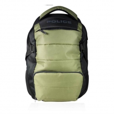 Рюкзак с отделением для ноутбука 16дюймов на 30л POLICE HEDGE BACKPACK ARMY зеленый / черный (PTO020