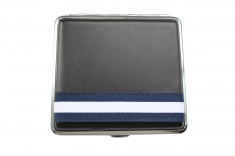 Портсигар Silver Match CH black/stripes cigarette case 20 (40590540)