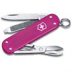 Нож-брелок Victorinox Classic SD Alox Colors Flamingo Party 58 мм, 5 функций, Розовый (0.6221.251G)